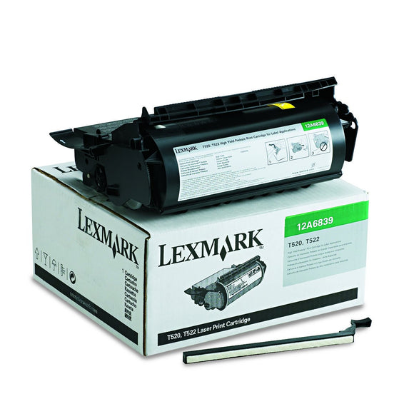 Lexmark 12A6839 Return Program High-Yield Print Cartridge for Label Applications (T520 and T522 Printers)