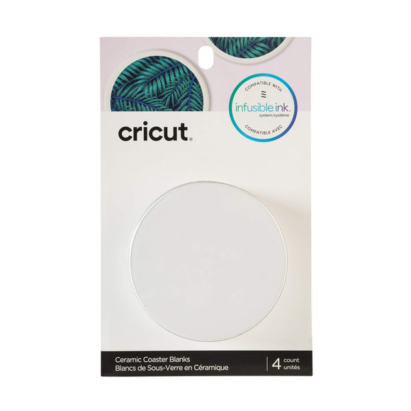 Cricut Coaster Blanks, Ceramic Infusible Ink, White