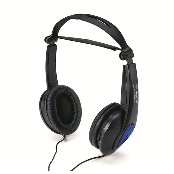 Kensington K33084 Headphone -Stereo -Black -Mini-phone -Wired -Over-the-head -Binaural -Ear-cup -5 ft Cable