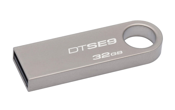 Kingston DataTraveler SE9 32GB USB 2.0 Flash Drive Metal Casing