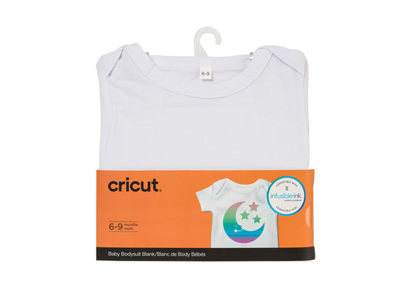 Cricut 2006827 Baby Bodysuit Blank, 6-9 Months Infusible Ink, White