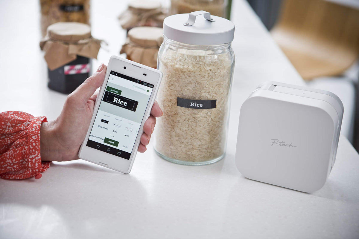 Brother PT-P300BTAD P-Touch Cube: Smartphone Dedicated Label Maker with Bluetooth Wireless Technology