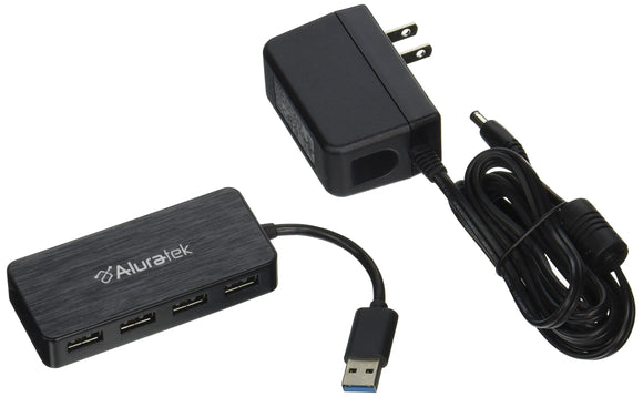 Aluratek AUH0304F 4 Port USB 3.0 Super Speed Hub
