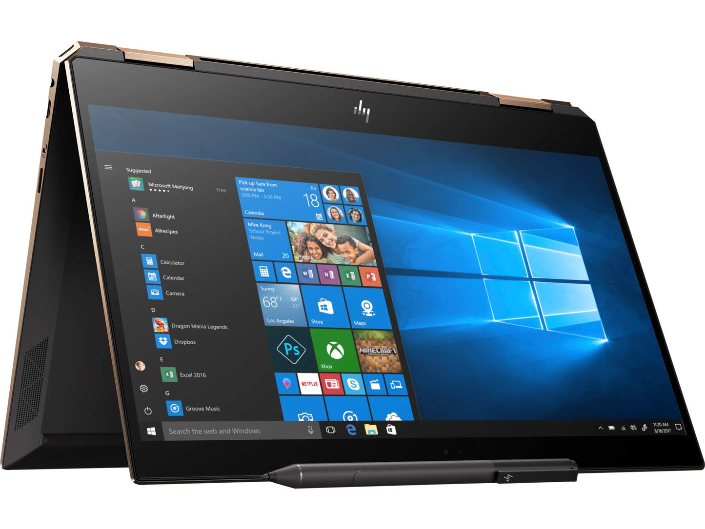 HP Spectre x360 13" Touchscreen Laptop (Intel Core i7-8565U, 8GB, 512GB SSD, Win 10 Home, Dark Ash Silver) 13-ap0050ca