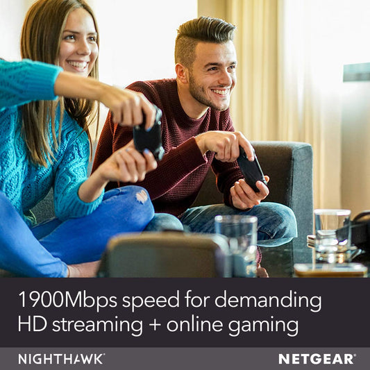 NETGEAR Nighthawk Smart WiFi Router AC1900 (R7000-100PAS)