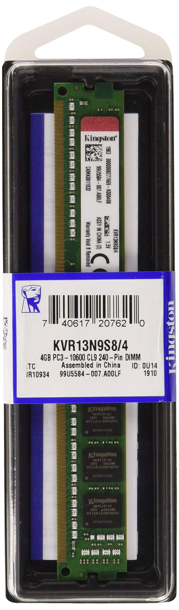 Kingston KVR13N9S8 / 4 SIMM RAM 4GB PC3-10600 Class 9