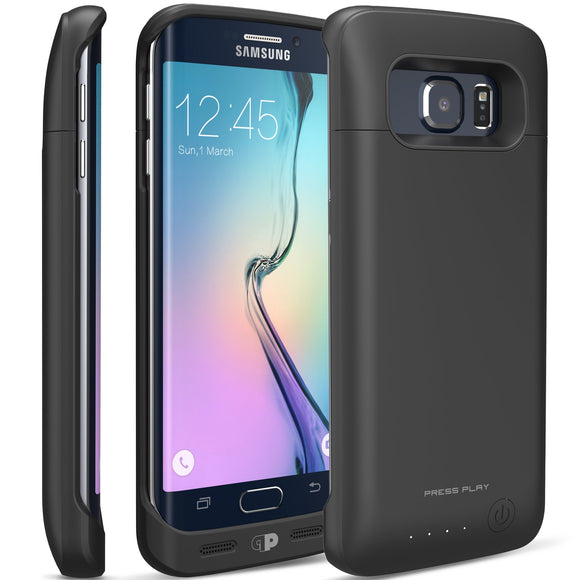 Press Play Samsung Galaxy S 6 Edge Surge Battery Case - BLACK
