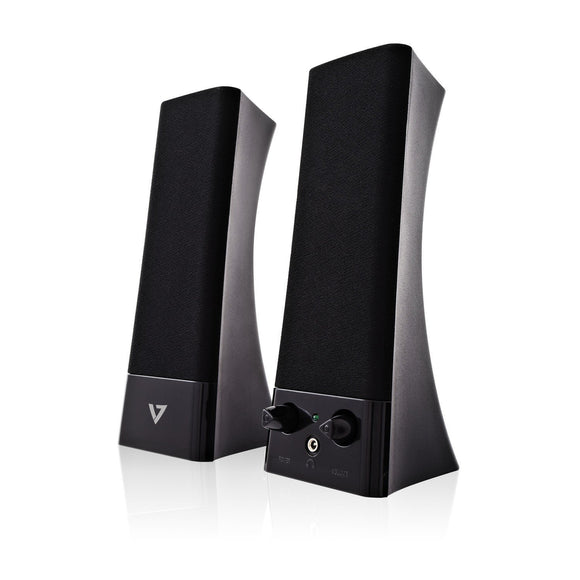 V7 Speakers Subwoofers & Accessories USB 2.0 Stereo Speaker (SP2500-USB-6N)
