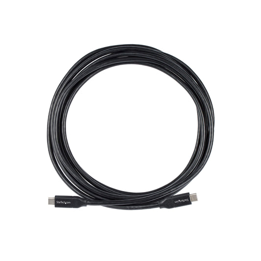 StarTech.com USB C to USB C Cable - 10 ft / 3m - USB-IF Certified - 5A PD - USB 2.0 - USB Type C Charging Cable - USB C Fast Charge Cable (USB2C5C3M)