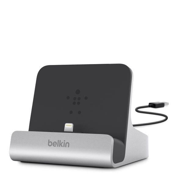 Belkin F8J088bt ChargeSync Express Dock with Lightning Cable Connector for iPad Air, Air 2, 4th Gen, Mini 4, Mini 3, Mini 2, Mini, iPhone 6S, 6S Plus, 6, 6 Plus, 5, 5S, 5c, and iPod Touch 7th Gen