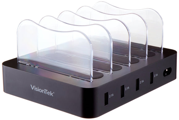 VisionTek 4 Device Charging Station, for USB Chargeable Mobile Devices - 900992