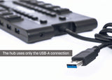 Manhattan Products 28-Port MondoHub II - Adds 24 USB 2.0 Ports and 4 USB 3.0 Ports to Any Computer, Included 5 V / 4 A AC Power Adapter, Push Button Activation per Port