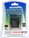 Digipower BP-70A Replacement Li-Ion Battery for Samsung SLB-70A