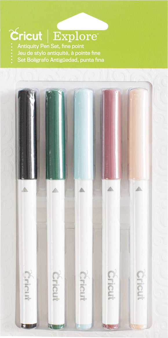 Cricut 2003450 Color Antiquity Fine Point Pen Set Assorted, Multi