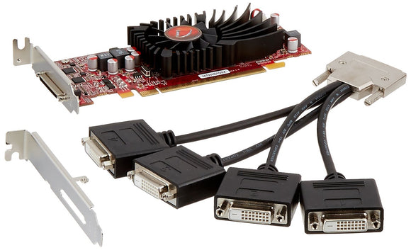 VisionTek Radeon 5570 SFF 1GB DDR3 4M  VHDCI DVI (4x DVI-D) Graphics Card - 900345