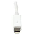 StarTech.com 2m White Thunderbolt Cable Cord - M/M - Thunder Bolt to Thunder Bolt - 2m Thunderbolt Cable for Apple iMac®, MacBook Pro® etc (TBOLTMM2MW)