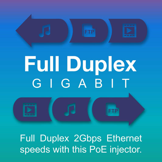 TRENDnet Gigabit Power over Ethernet (PoE) Injector, Full Duplex Gigabit Speed Supported, Network PoE Devices up to 100 M (328 Ft.), 15.4 Watts, Auto-MDIX In/Out, Plug & Play, TPE-113GI