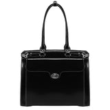 McKlein 94835 USA Winnetka 15" Leather Ladies' Laptop Briefcase Black