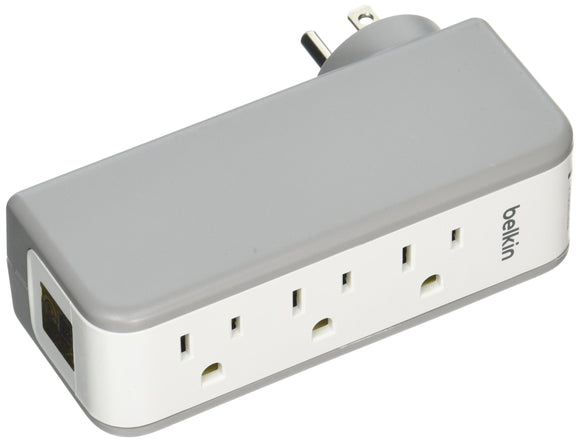 BELKIN BKNBST300BG, 3-Outlet Surgeplus with 2 USB Ports and Swivel Head