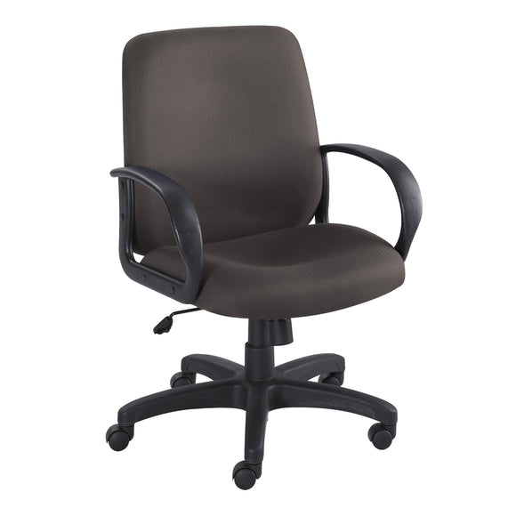 Safco Products Poise Executive Mid Back Seating, Black, 6301BL
