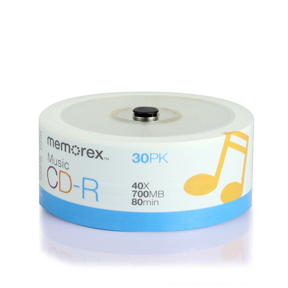 Memorex 32020016609 CD-R 80 40x Eco Spindle Discs, 30 Pack