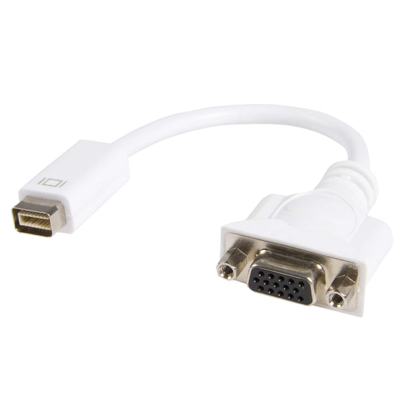 StarTech.com Mini DVI to VGA Video Cable Adapter for Macbooks and iMacs - Video adapter - mini-DVI (M) to HD-15 (VGA) (F) - 7.9 in - white - MDVIVGAMF