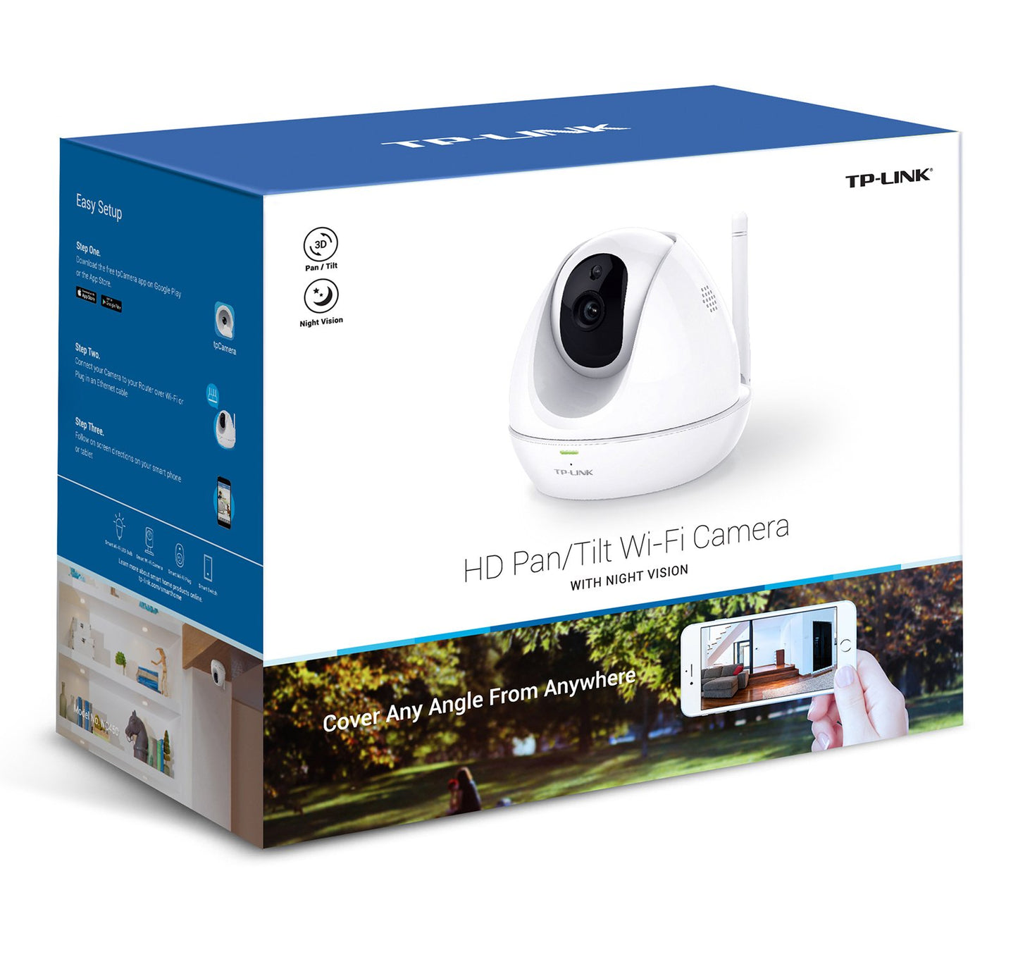 TP-Link TL-NC450 HD Pan/Tilt Wi-Fi Camera with Night Vision