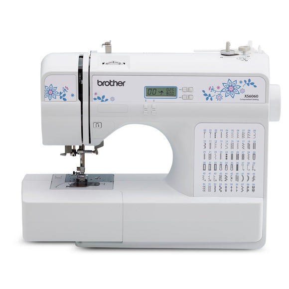 Brother XS6060 Computerized Sewing Machine Small White