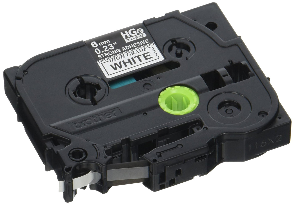 Brother Black on White Extra-Strength Adhesive Label Tape HGES2115PK