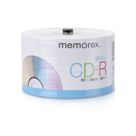 Memorex 32020031756 CD-R 52X 50PK Eco Spindle Base Discs