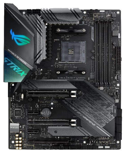 ASUS ROG Strix X570-F Gaming ATX Motherboard with PCIe 4.0, Aura Sync RGB Lighting, Intel Gigabit Ethernet, Dual M.2 with Heatsinks, SATA 6GB/S and USB 3.2 Gen 2