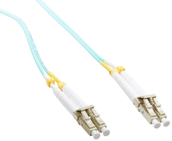 15m 10g Lomm Fiber Optic Patch Cable Om3 Duplex Lc/Lc 50/125 Aqua