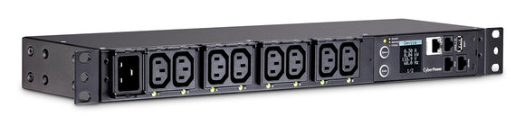 CyberPower PDU81005 Switched Metered-by-Outlet PDU, 100-240V/20A, 8 Outlets, 1U Rackmount