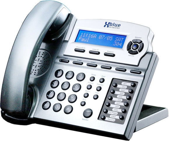 XBlue X16 Small Office Phone System 6 Line Digital Speakerphone - Titanium Metallic (XB1670-86)