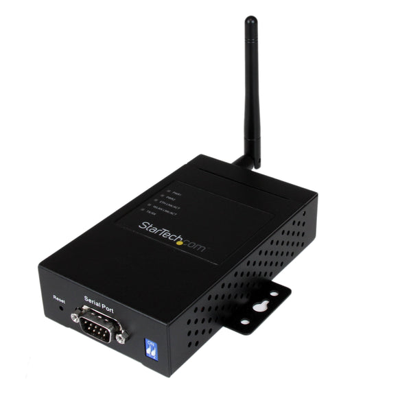 StarTech.com 1 Port Industrial RS-232/422 / 485 Serial to IP Ethernet Wireless Device Server with Redundant Power - Serial Device Server (NETRS232485W)