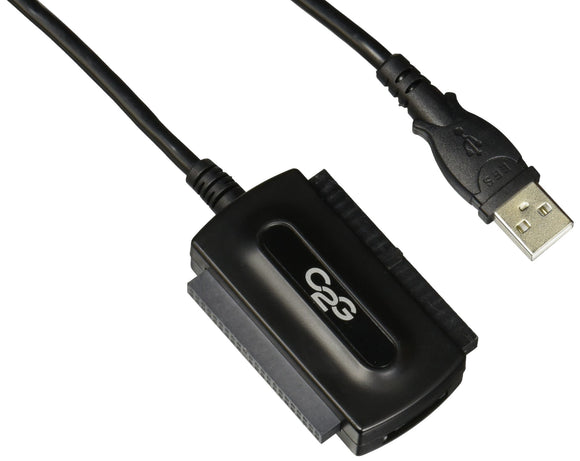 C2G 30504 Cables to Go USB 2.0 to IDE or Serial ATA Drive Adapter Cable, Black