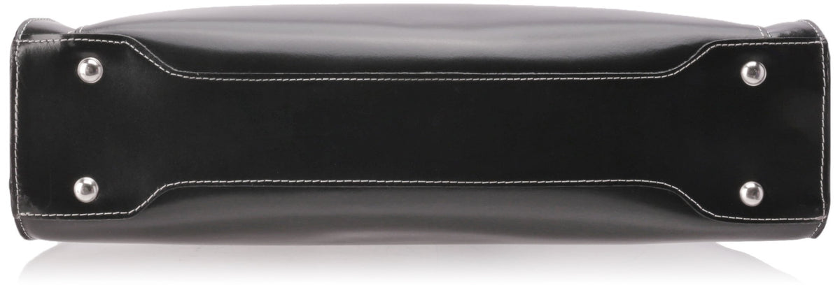 McKlein 94835 USA Winnetka 15" Leather Ladies' Laptop Briefcase Black