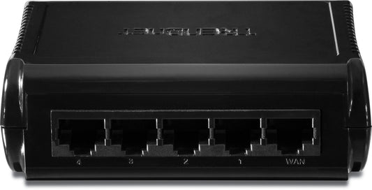 TRENDnet 4-Port Broadband Router, 4 x 10/100 Ports, Instant Recognizing, Plug & Play, Firewall Protection, TW100-S4W1CA