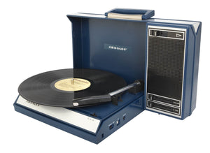 Crosley CR6016A-BL Spinnerette Portable 3-Speed Turntable with Software Suite for Ripping and Editing Audio