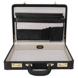 McKlein 80445 USA Reagan Leather 3.5" Attaché Briefcase Black