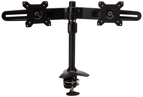 Amer Mounts AMR2C: Dual Monitor Mount - Desk Clamp - Displays up to 2/Two 24 inch LCD/LED Screens