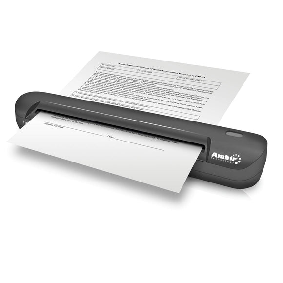 Ambir Technology PS600-AS TravelScan Pro Simplex Document and ID Scanner with AmbirScan