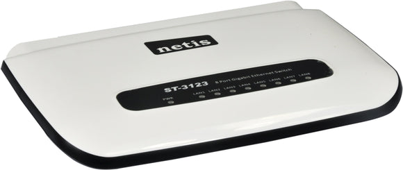 Netis Eight Port Plastic Gigabit Ethernet Switch (ST-3123)