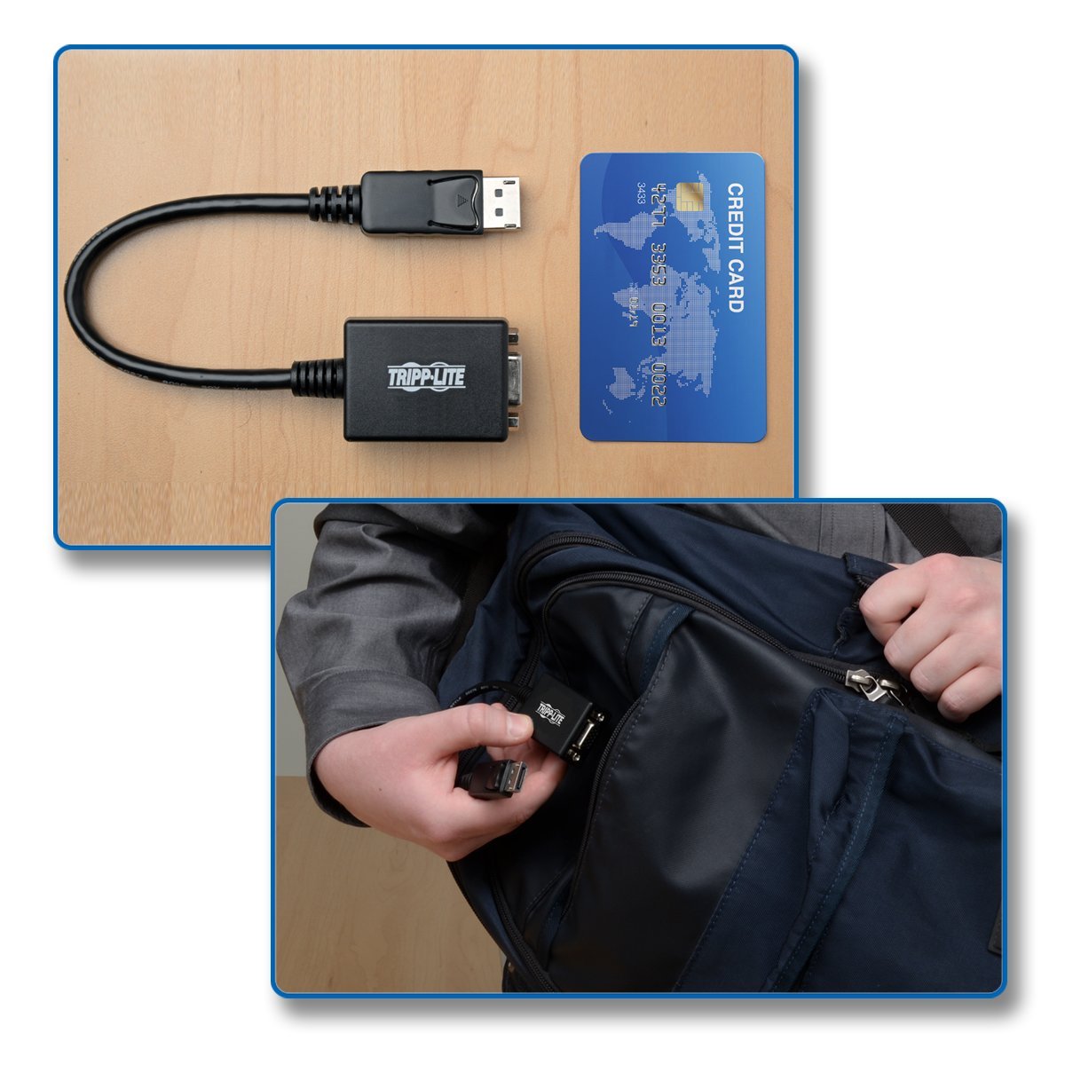 Tripp Lite P134-06N-VGA Displayport to VGA Adapter 6 -Inch (Black)