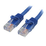 StarTech.com Cat5e Ethernet Cable1 ft - Blue - Patch Cable - Snagless Cat5e Cable - Short Network Cable - Ethernet Cord - Cat 5e Cable - 1ft (RJ45PATCH1)