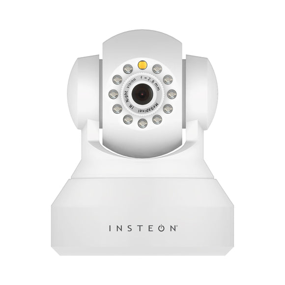 Insteon Wireless HD 720p IP Camera with Pan, Tilt & Night Vision - White