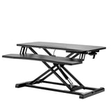 Fellowes Corsivo Height Adjustable Standing Desk, Sit to Stand, Gas Spring Riser Converter, Tabletop Workstation, Desk Riser (8091001)