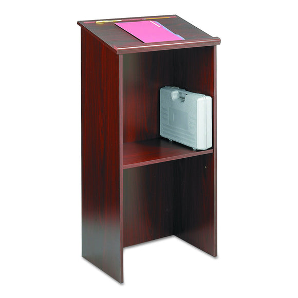 Safco Products Stand-Up Lectern Mahogany, 8915MH