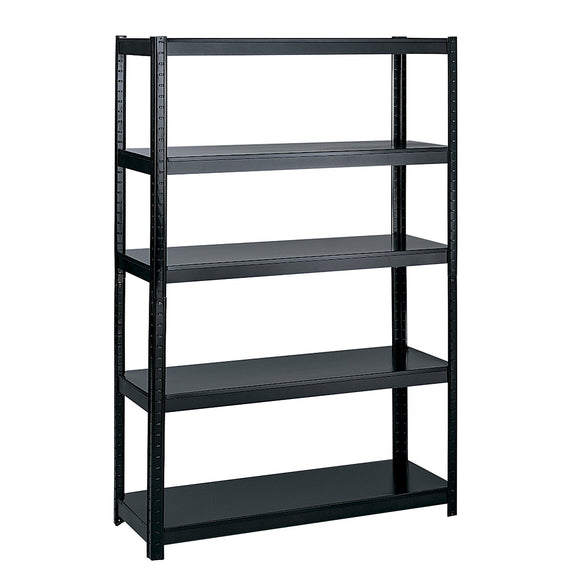 Safco Products Products Boltless Shelving, 48 by 24-Inch, Black (5244BL)