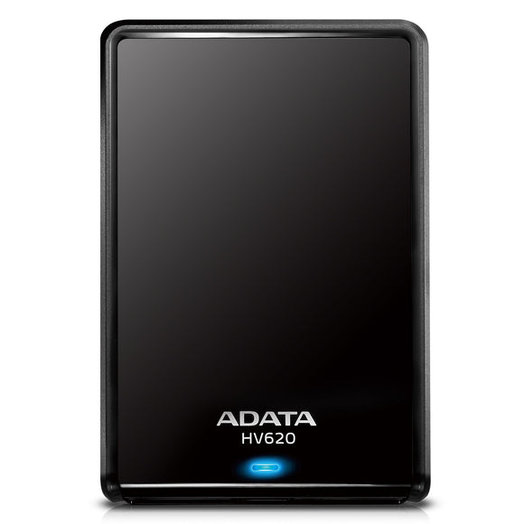 ADATA AHV620-2TU3-CBK Dash Drive HV620 Portable External Hard Drive 2TB USB 3.0, Black